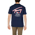 Load image into Gallery viewer, Tommy Hilfiger Jeans T-Shirt aus blauer Baumwolle
