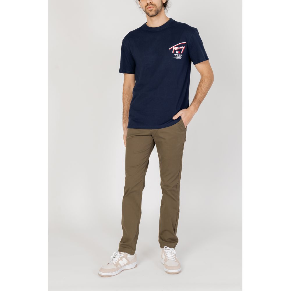 Tommy Hilfiger Jeans T-Shirt aus blauer Baumwolle