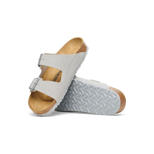 Birkenstock Graue Viskose-Sandale