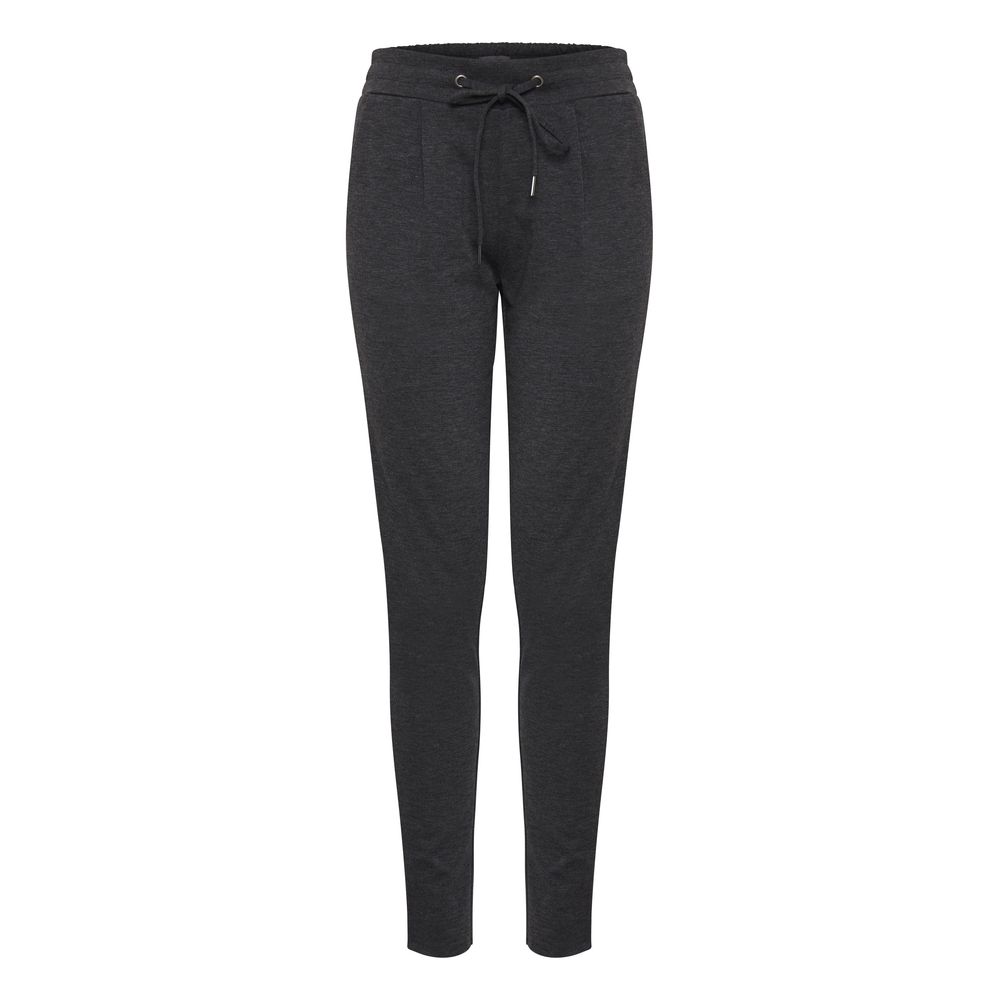 ICHI Graue Polyester Jeans & Hose