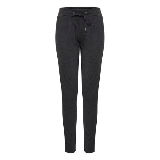 ICHI Graue Polyester Jeans & Hose