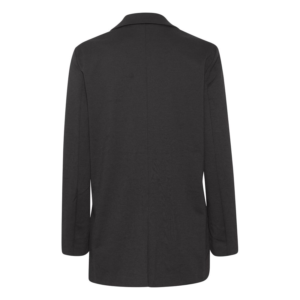 ICHI Schwarzer Anzug & Blazer aus recyceltem Polyester