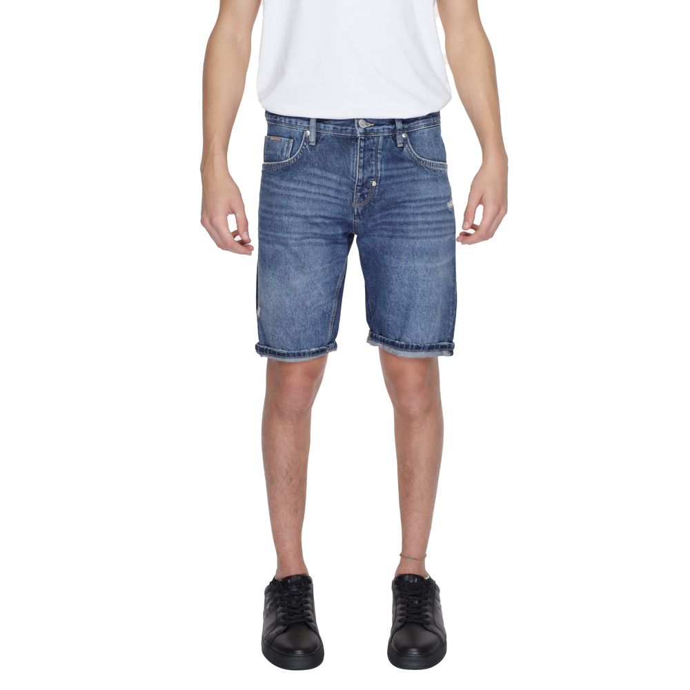 Antony Morato Blaue Baumwollshorts