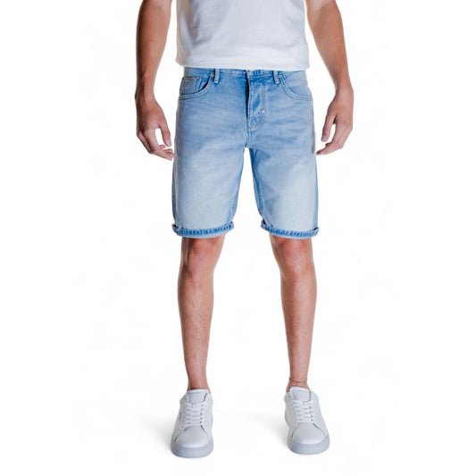 Antony Morato Hellblaue Baumwollshorts