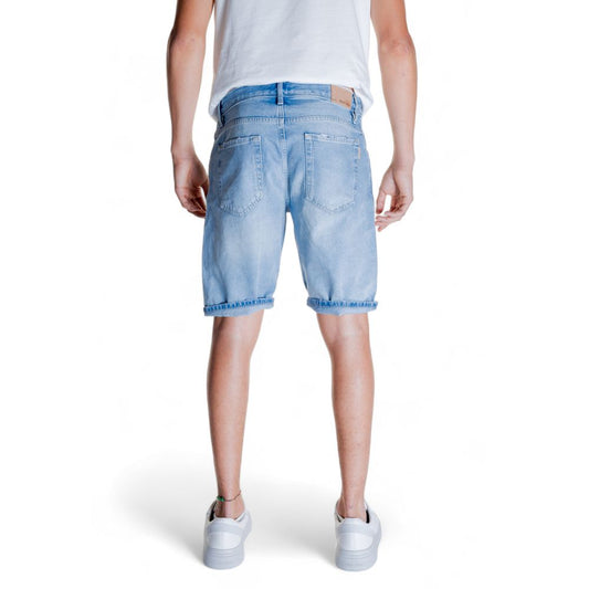 Antony Morato Hellblaue Baumwollshorts