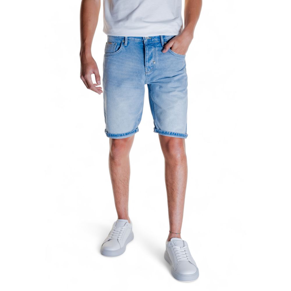 Antony Morato Hellblaue Baumwollshorts