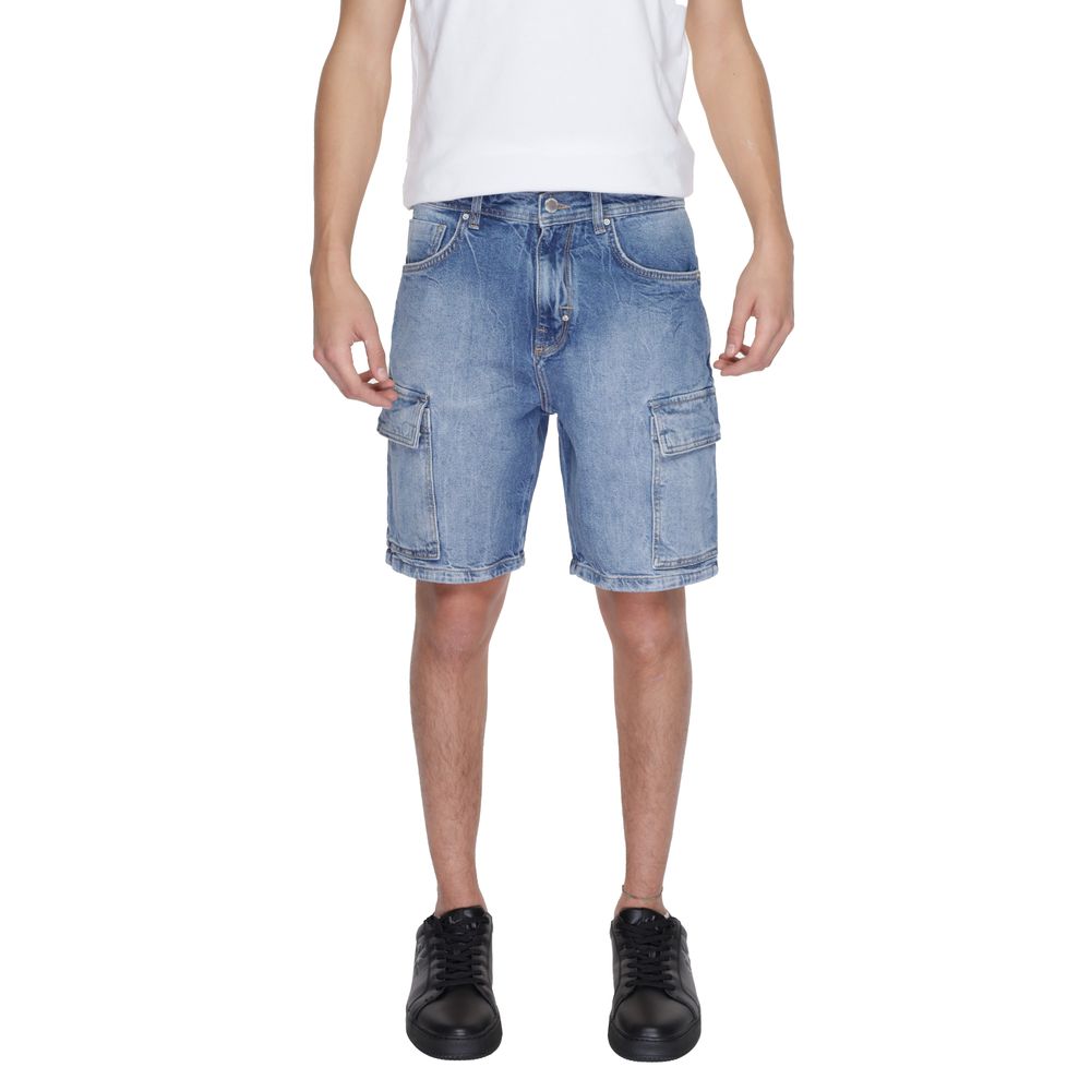 Antony Morato Blaue Baumwollshorts