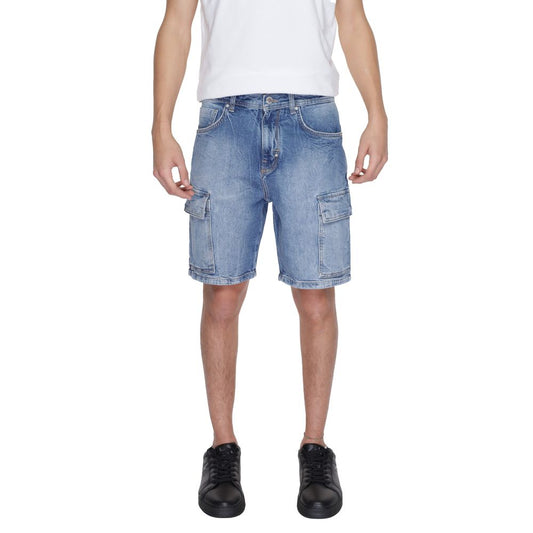 Antony Morato Blaue Baumwollshorts