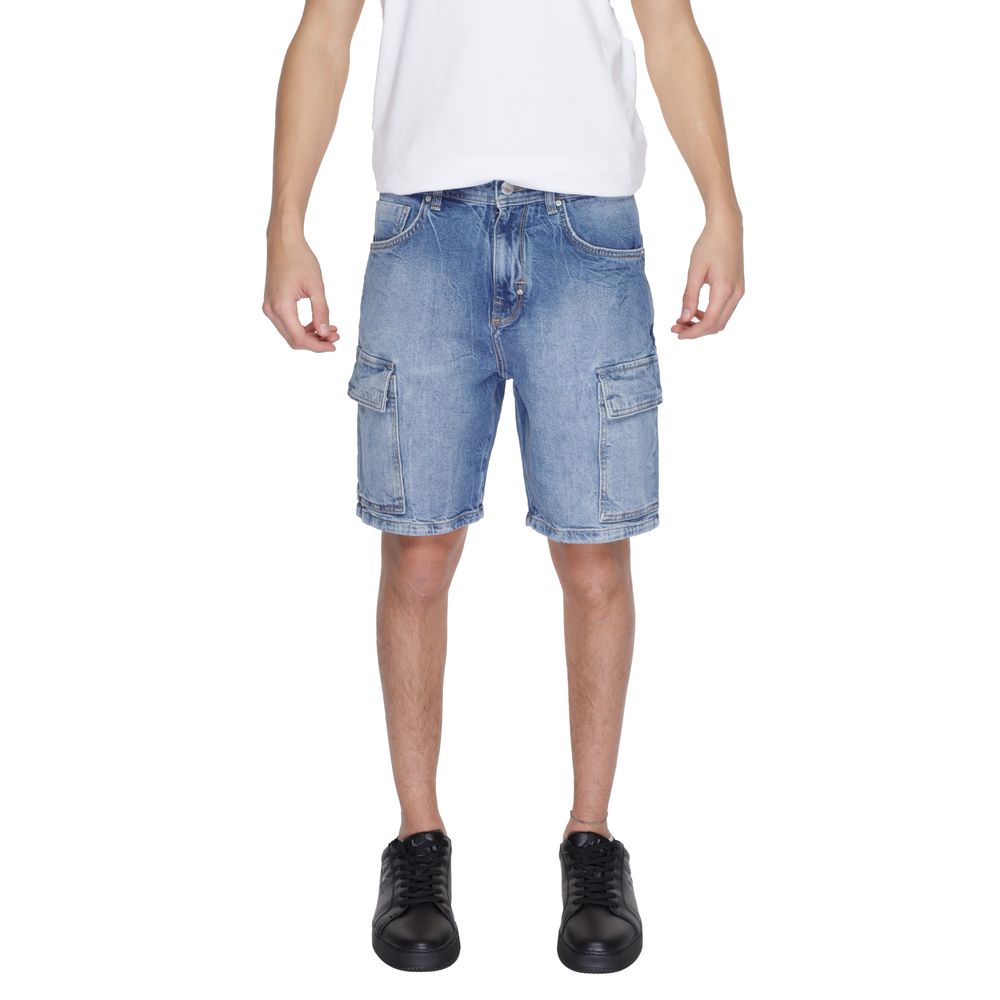 Antony Morato Blaue Baumwollshorts