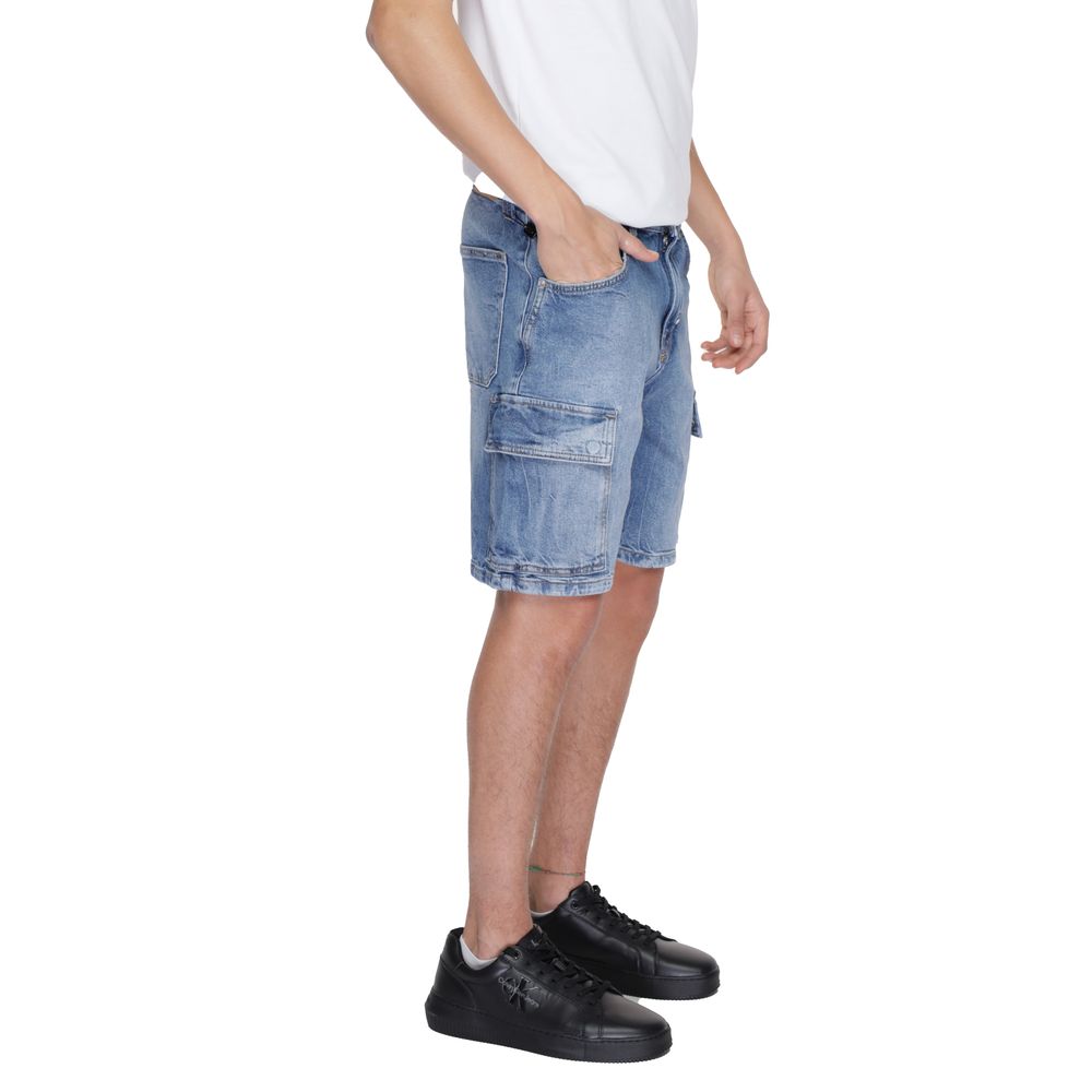 Antony Morato Blaue Baumwollshorts