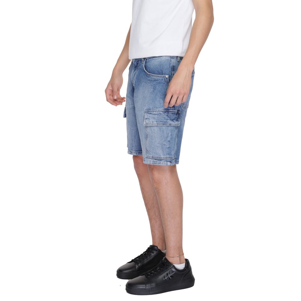 Antony Morato Blaue Baumwollshorts