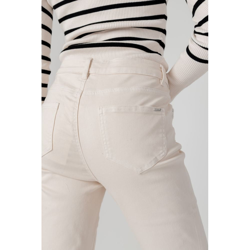 Morgan De Toi Beige Baumwolljeans & Hose