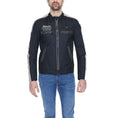 Load image into Gallery viewer, Blauer Schwarze Polyamid-Jacke
