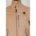 Load image into Gallery viewer, Blauer Beige Lederjacke
