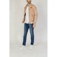 Load image into Gallery viewer, Blauer Beige Lederjacke
