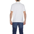 Load image into Gallery viewer, Blauer Cremefarbenes Baumwoll-Poloshirt
