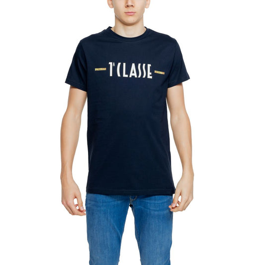 Alviero Martini Prima Classe T-Shirt aus blauer Baumwolle