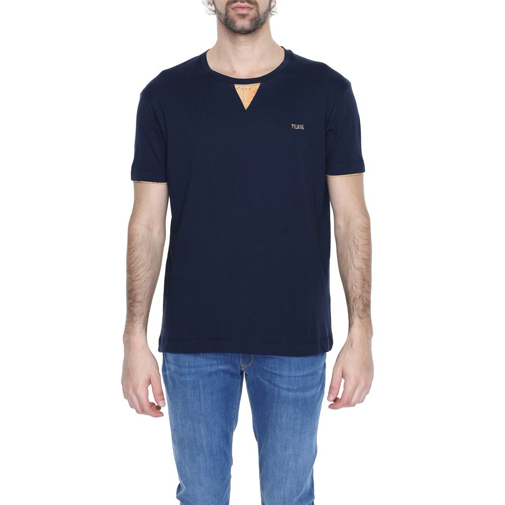 Alviero Martini Prima Classe T-Shirt aus blauer Baumwolle