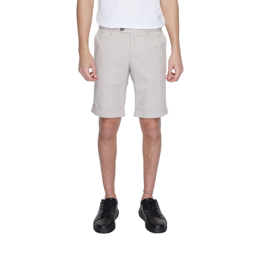 Alviero Martini Prima Classe Beigefarbene Baumwollshorts