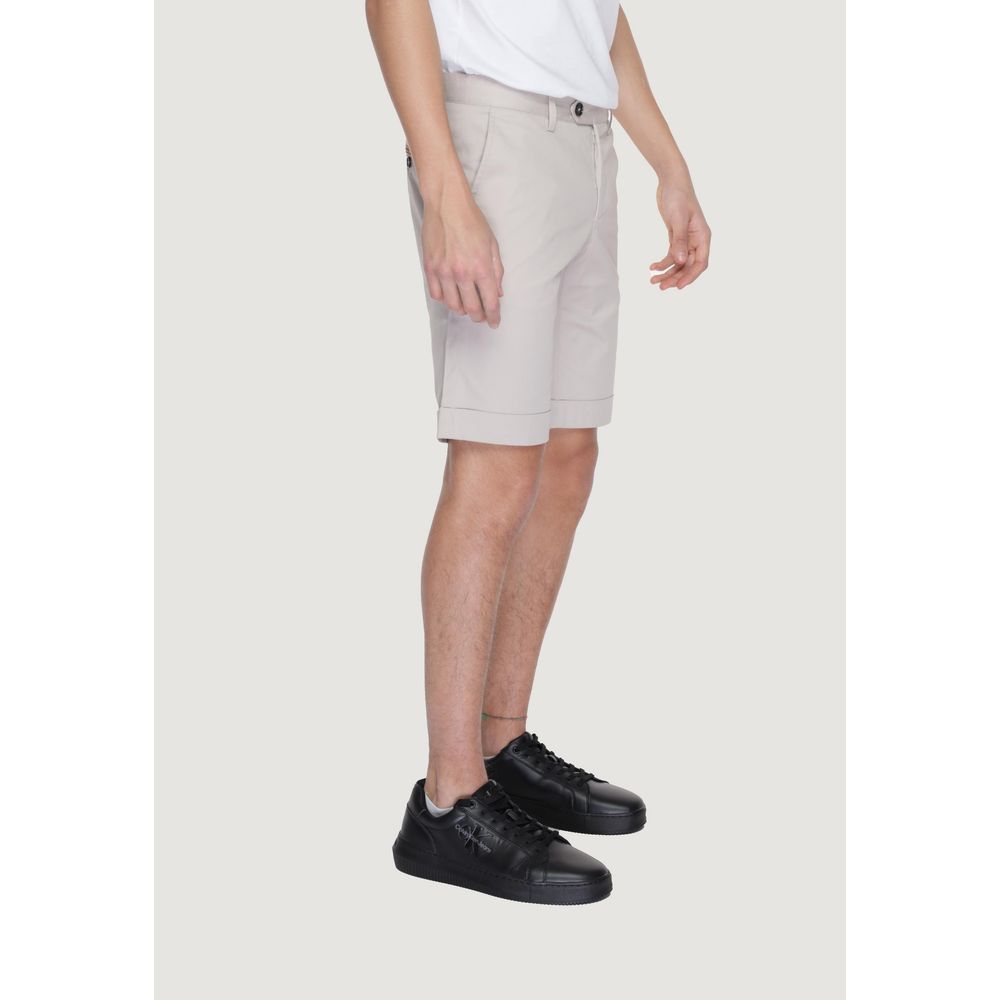 Alviero Martini Prima Classe Beigefarbene Baumwollshorts