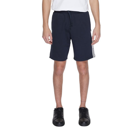 Emporio Armani Underwear Blaue Baumwollshorts