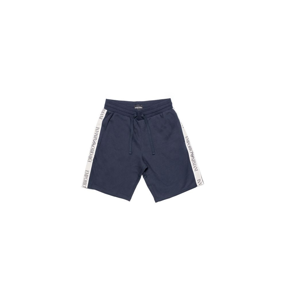 Emporio Armani Underwear Blaue Baumwollshorts