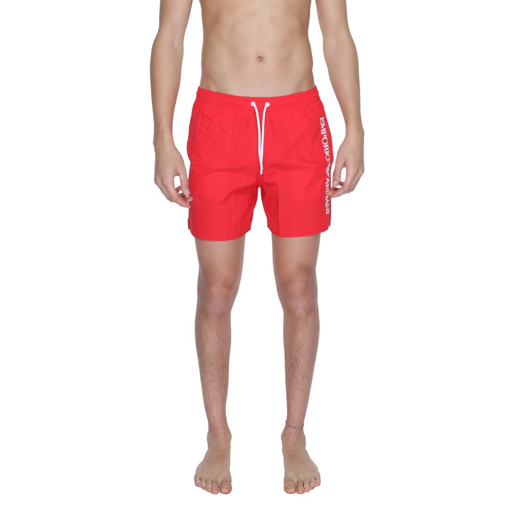 Emporio Armani Underwear Rote Polyamid-Badebekleidung