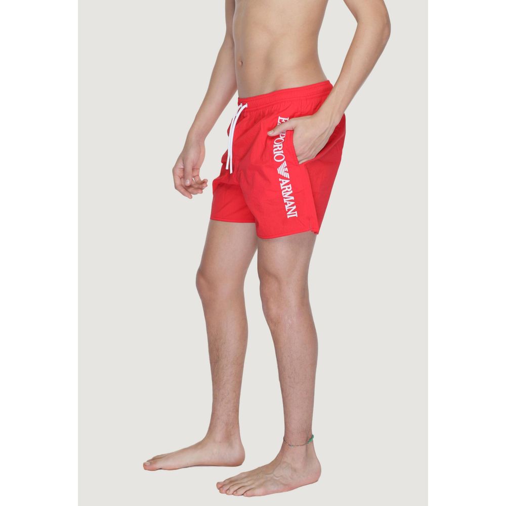 Emporio Armani Underwear Rote Polyamid-Badebekleidung