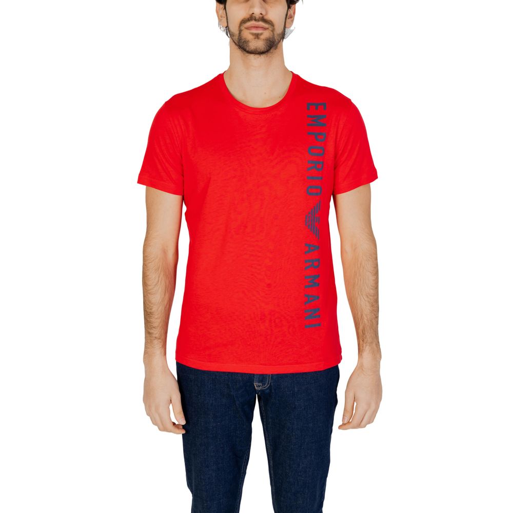 Emporio Armani Underwear T-Shirt aus roter Baumwolle