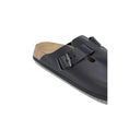 Resmi galeri görüntüleyiciye yükleyin, Birkenstock Schwarze Leder-Sandale
