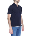 Load image into Gallery viewer, Hamaki-Ho Blaues Baumwoll-Poloshirt
