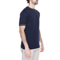 Load image into Gallery viewer, Hamaki-Ho T-Shirt aus blauer Baumwolle
