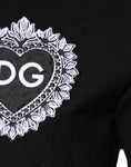 Bild in Galerie-Betrachter laden, Dolce & Gabbana Black DG Heart Cotton Collared Polo T-shirt
