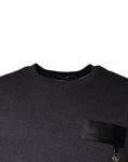 Bild in Galerie-Betrachter laden, Dolce & Gabbana Gray Logo Patch Cotton Crew Neck T-shirt
