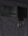 Bild in Galerie-Betrachter laden, Dolce & Gabbana Gray Logo Patch Cotton Crew Neck T-shirt
