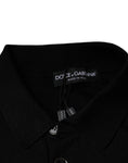 Bild in Galerie-Betrachter laden, Dolce & Gabbana Black Silk Short Sleeves Men Polo T-shirt
