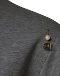 Bild in Galerie-Betrachter laden, Dolce & Gabbana Gray Cotton Blend Embellished Tee T-shirt
