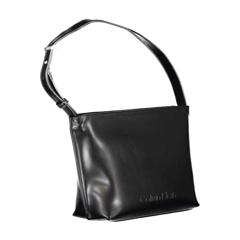 Calvin Klein Schwarze Polyester Handtasche