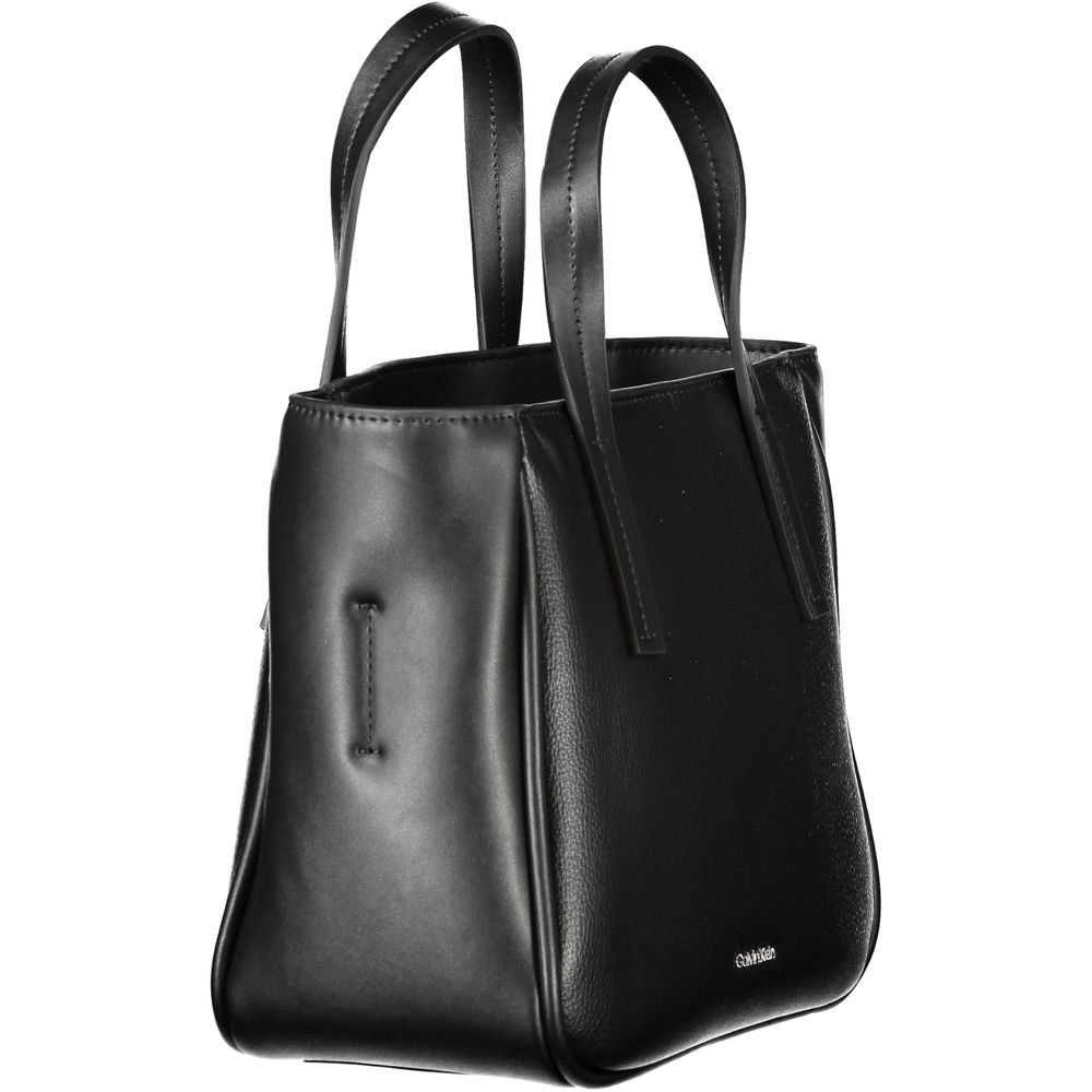 Calvin Klein Schwarze Polyester Handtasche