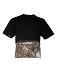 Bild in Galerie-Betrachter laden, Dolce & Gabbana Black Leopard Cotton Short Sleeves T-shirt
