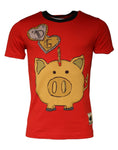 Resmi galeri görüntüleyiciye yükleyin, Dolce & Gabbana Red 2019 Year Of The Pig Short Sleeve T-shirt
