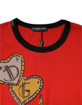 Resmi galeri görüntüleyiciye yükleyin, Dolce & Gabbana Red 2019 Year Of The Pig Short Sleeve T-shirt
