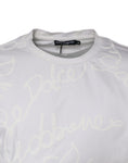 Bild in Galerie-Betrachter laden, Dolce & Gabbana White Logo Print Cotton Crew Neck T-shirt
