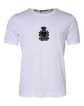 Bild in Galerie-Betrachter laden, Dolce & Gabbana White Logo Heart Cotton Crew Neck T-shirt
