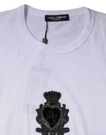 Bild in Galerie-Betrachter laden, Dolce & Gabbana White Logo Heart Cotton Crew Neck T-shirt
