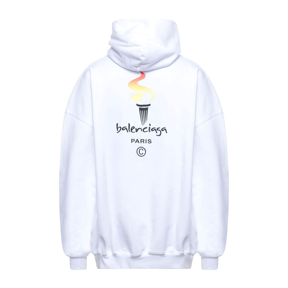 Balenciaga Weißer Baumwollpullover