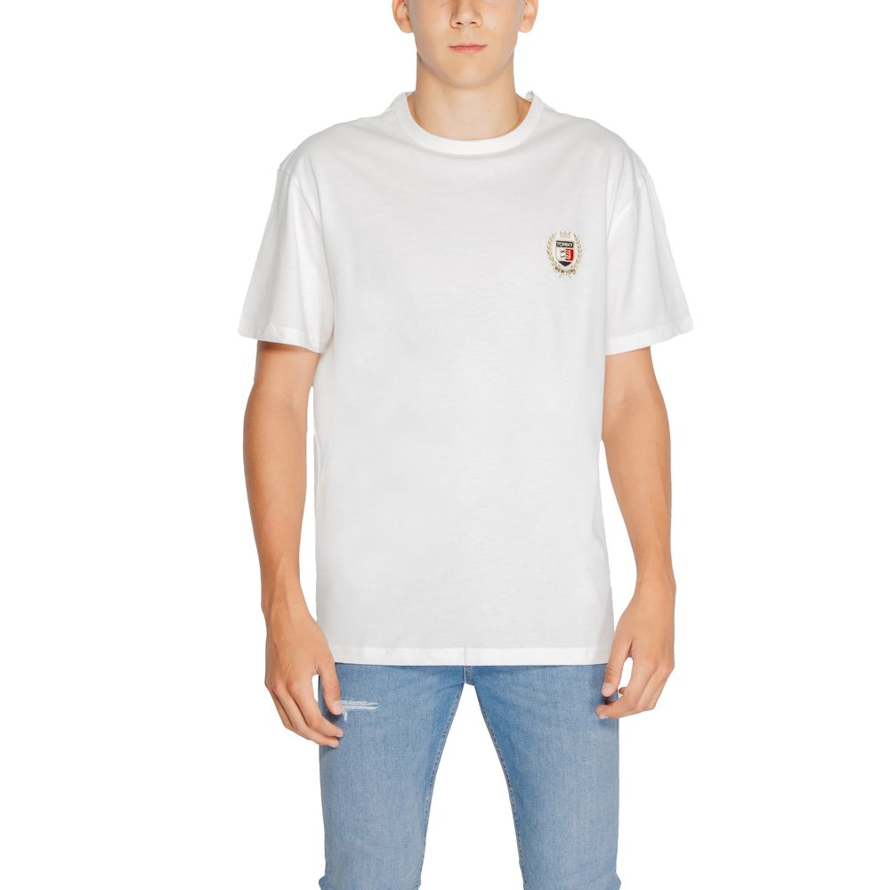 Tommy Hilfiger Jeans Rigenerato T-Shirt aus weißer Baumwolle