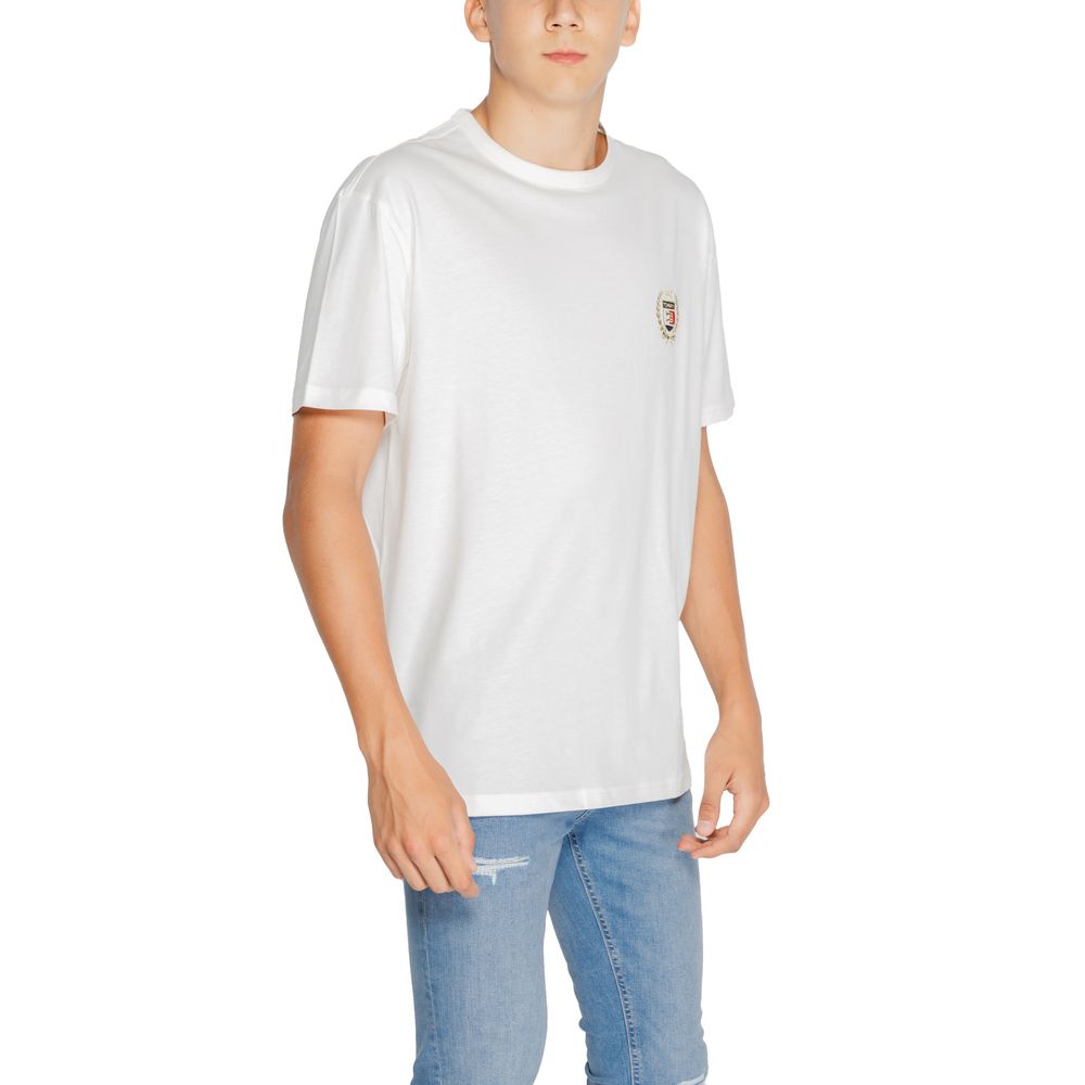 Tommy Hilfiger Jeans Rigenerato T-Shirt aus weißer Baumwolle