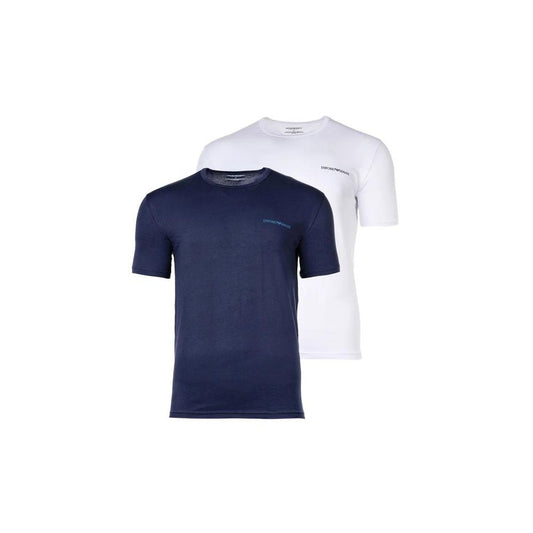 Emporio Armani Underwear Bicolor T-Shirt aus Baumwolle