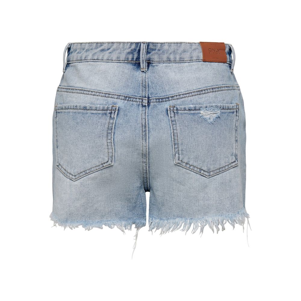 Only Hellblaue Baumwollshorts